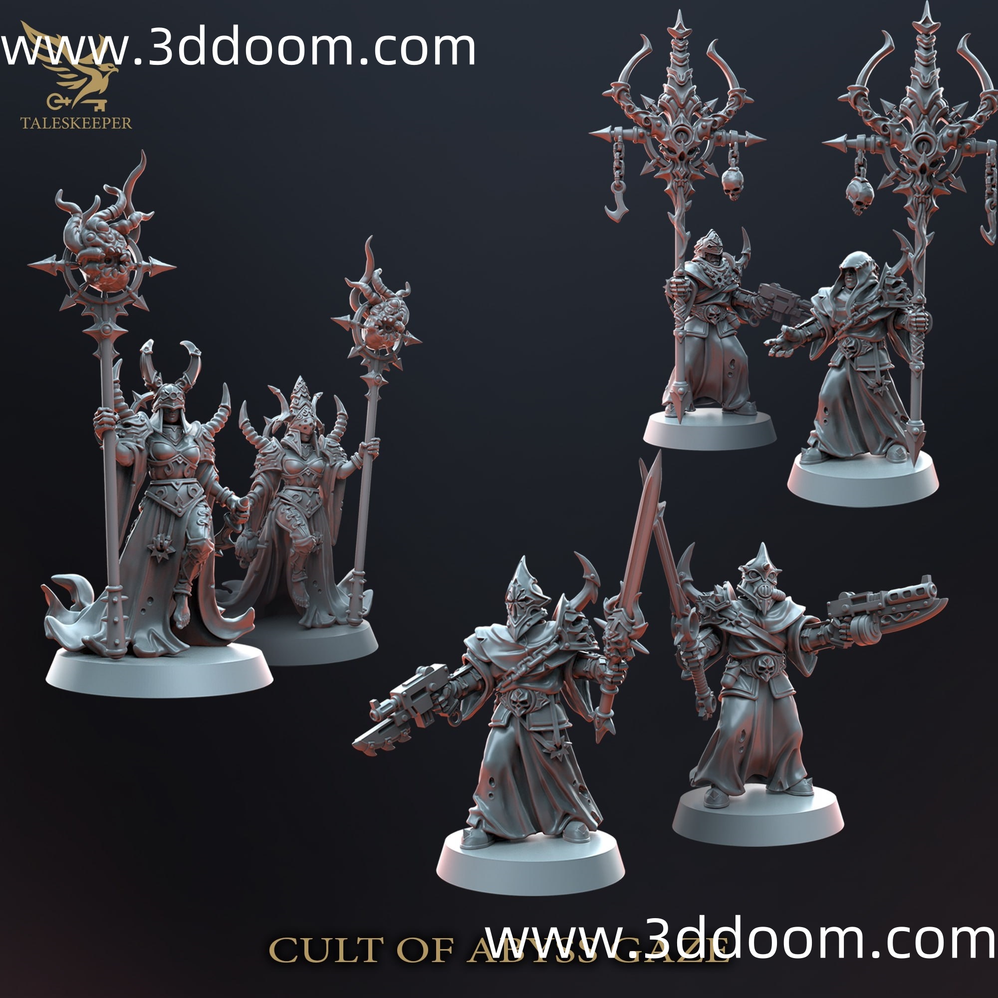 424 Abyss Gaze Cultists-3D DOOM