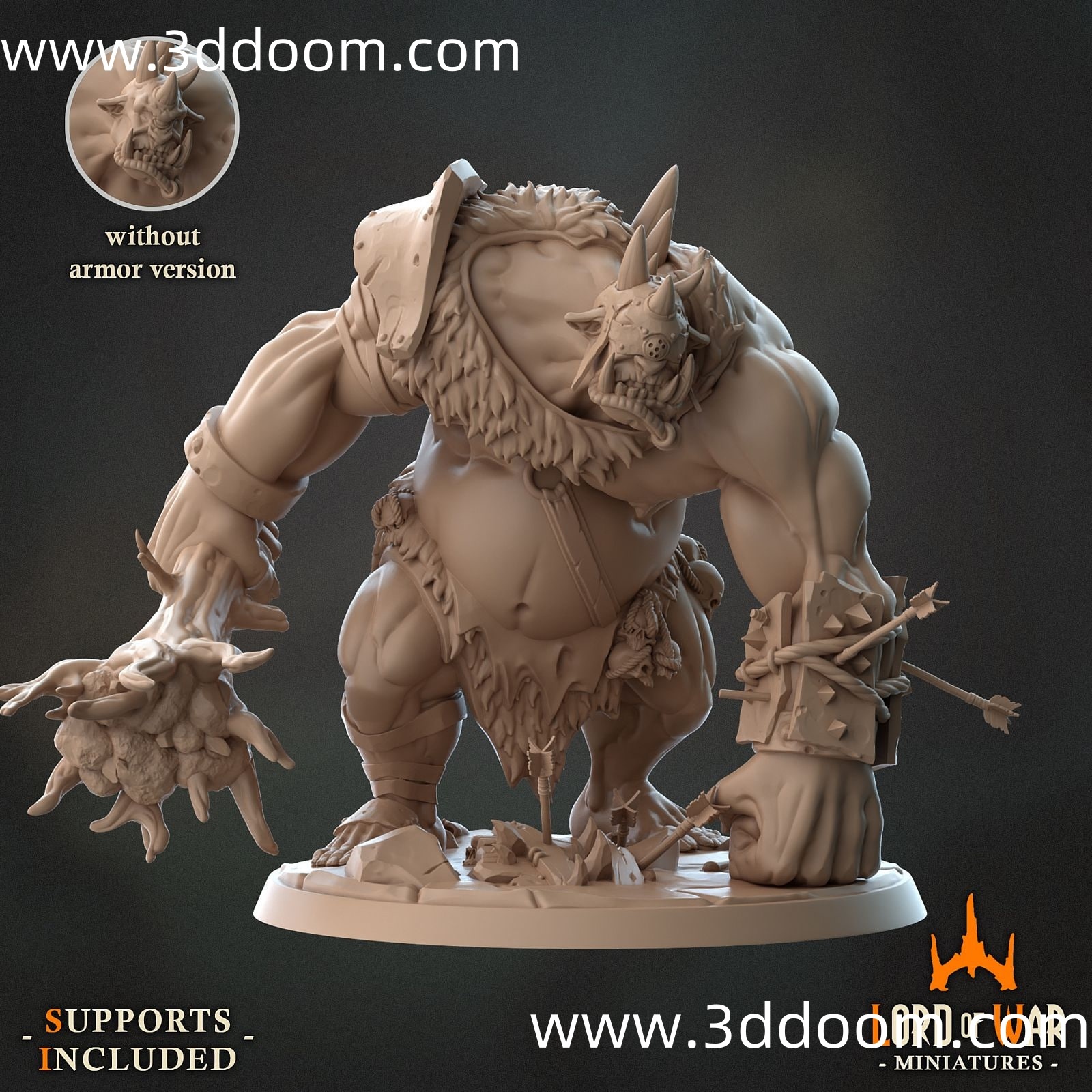 345 Giant_Ogre - unsupported + pre-supported + LYS-3D DOOM