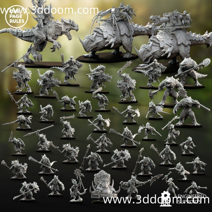 502 [OPR] Saurians - Army Bundle (2022-05-20)-3D DOOM