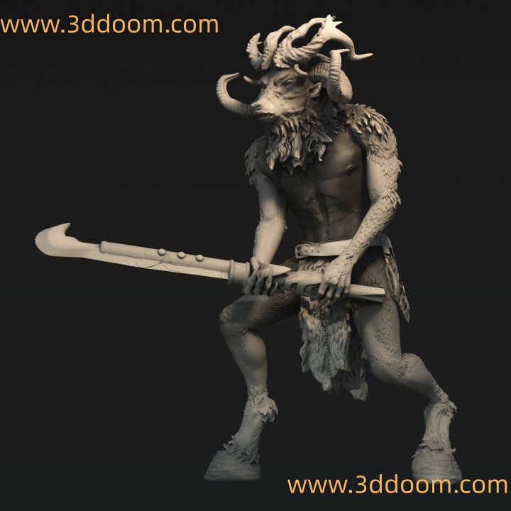 2Moronic Ghour Demon Minotaur-3D DOOM