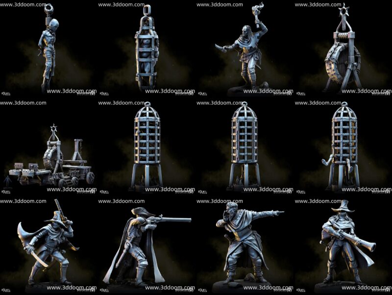 525 Bestiarum Miniatures The Witch Hunters Mar 2025-3D DOOM